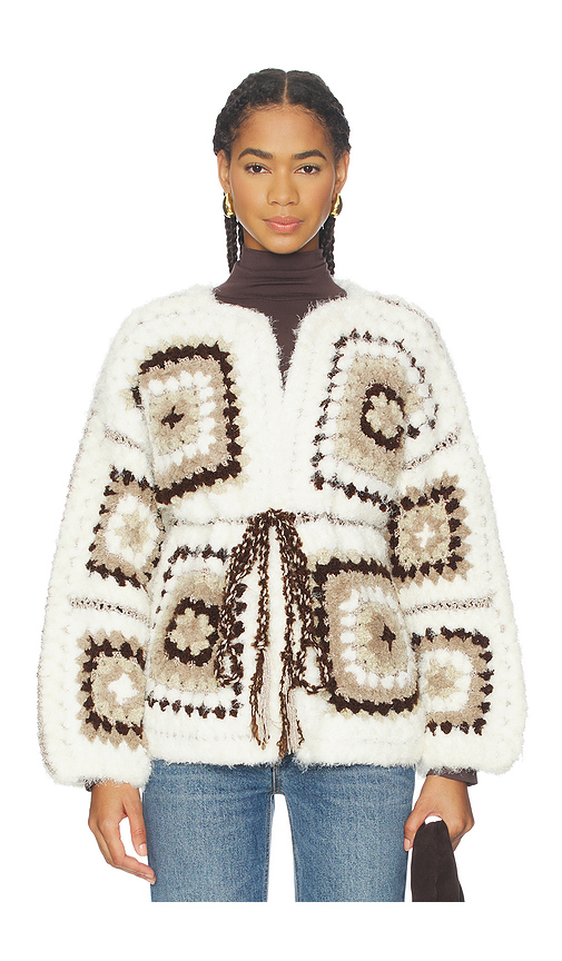 My Beachy Side Madison Cardigan in Ivory. - S also in