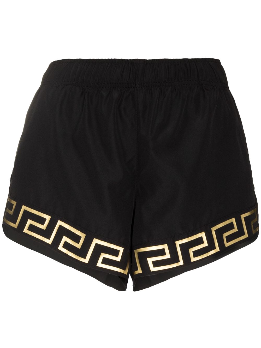 La Greca elasticated-waist running shorts - Black