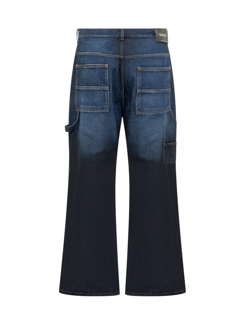 Blue Relaxed High Rise Jeans