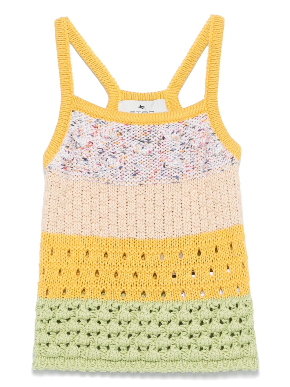 Knitted tank top - Yellow