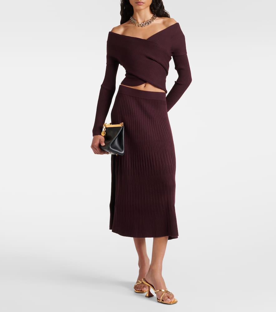 Altuzarra Ireene ribbed-knit midi skirt