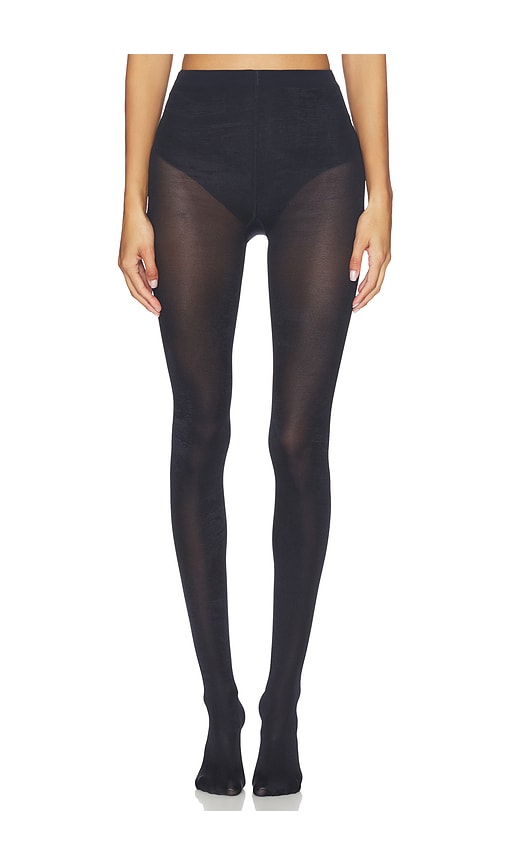 Wolford Satin Opaque 50 Tights in Charcoal. S. Also in