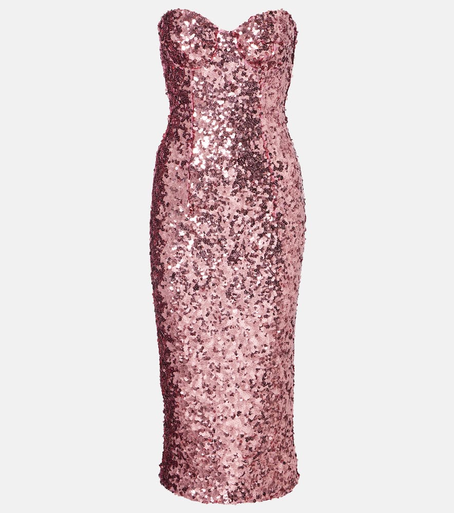 Sequined bustier dress