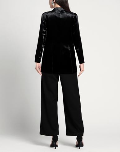 Woman Blazer Black Size 6 Viscose, Cupro