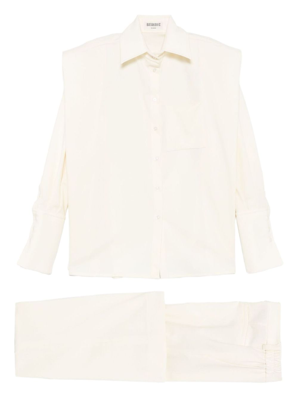 BATAKOVIC Belgrade linen shirt set - Neutrals