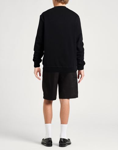 Man Sweatshirt Black Size L Cotton