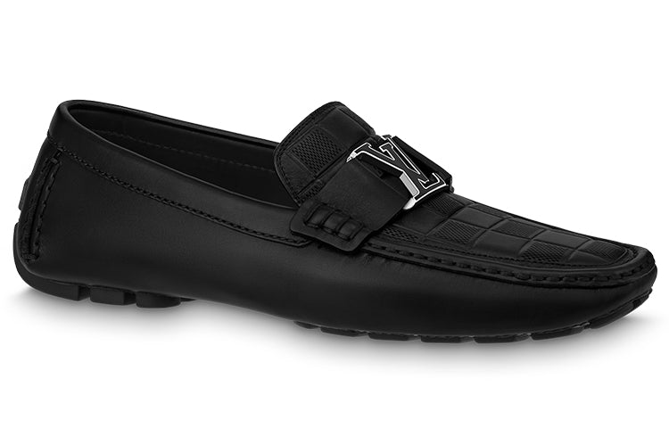 Monte Carlo Moccasin Shoes 'Black Plaid Top'