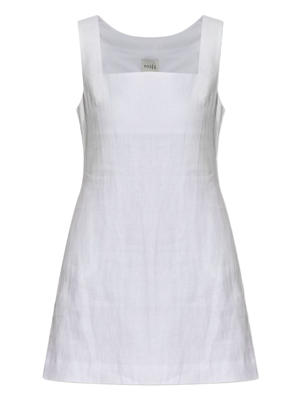 Linen mini dress - Black