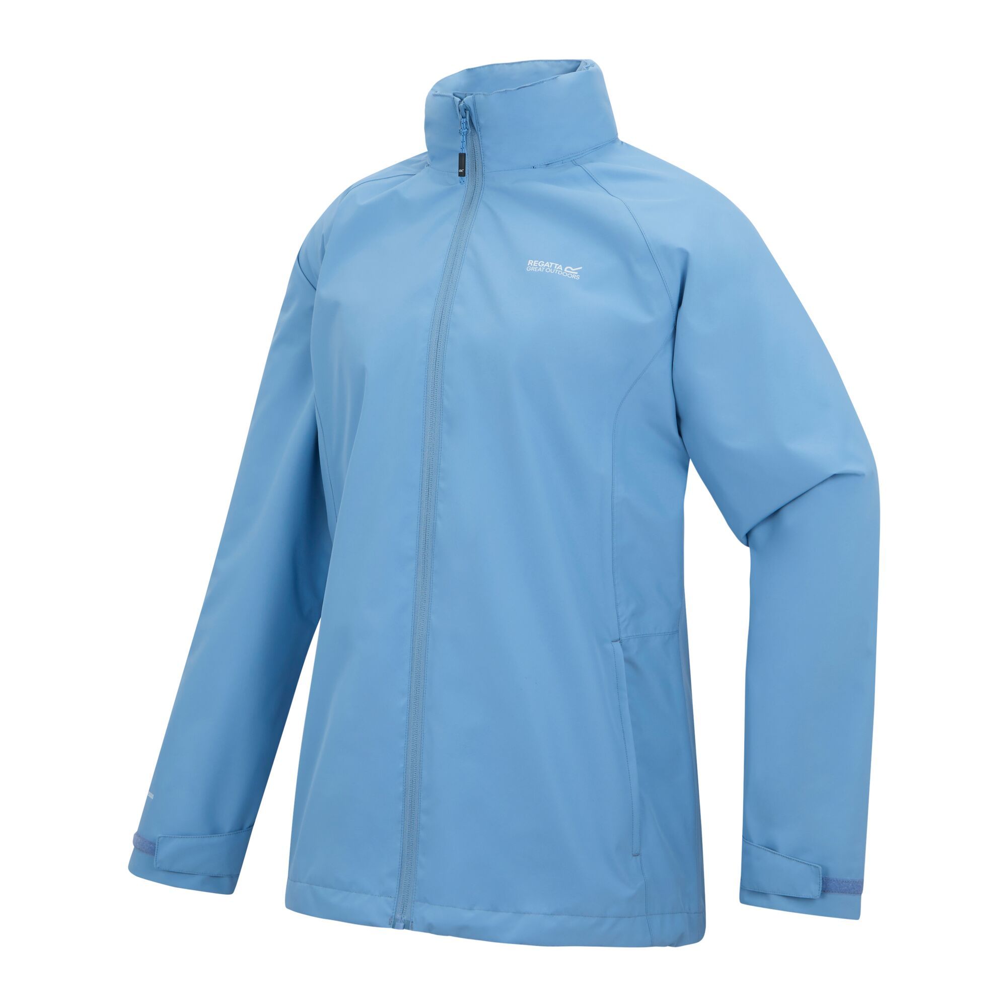 Regatta Daysha Ii Waterproof Hooded Shell Jacket In Light Blue