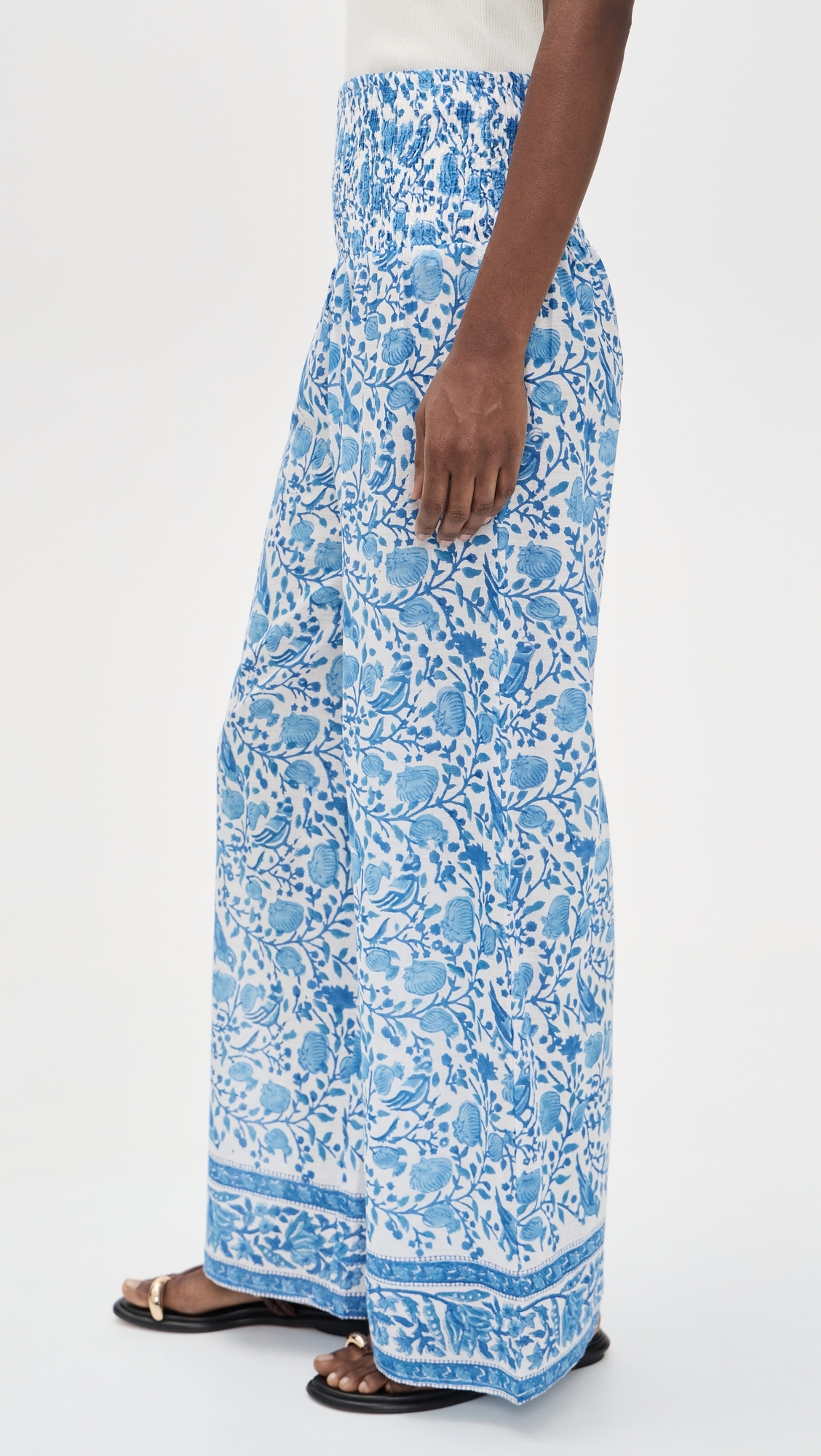 Beach Pants Blue White