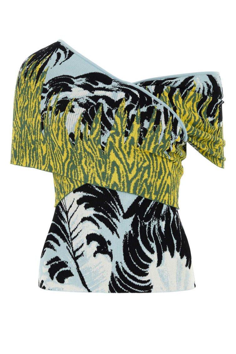 Embroidered Jacquard Top