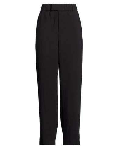 Woman Pants Black Size L Polyester, Viscose, Elastane