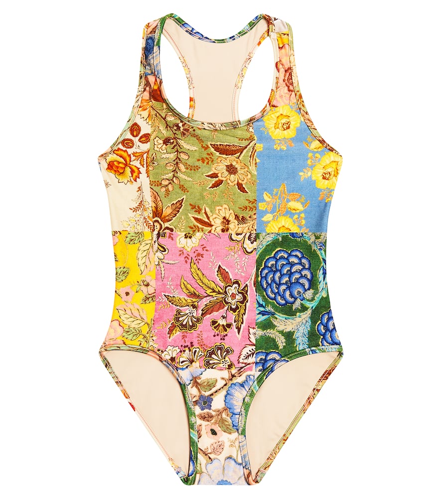 Zimmermann Kids Junie floral racerback swimsuit