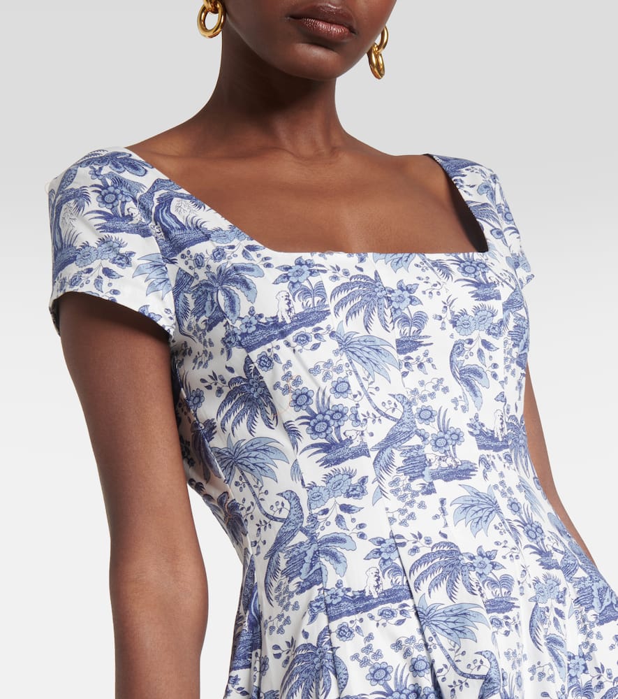 Staud Wells floral cotton midi dress