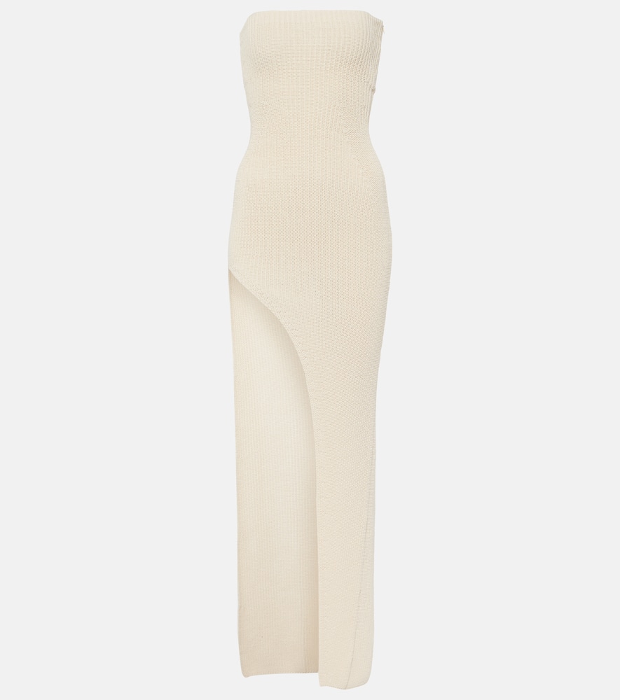 Aya Muse Gathered silk-blend minidress