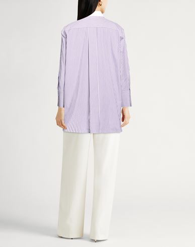 Woman Shirt Purple Size 6 Cotton, Elastane