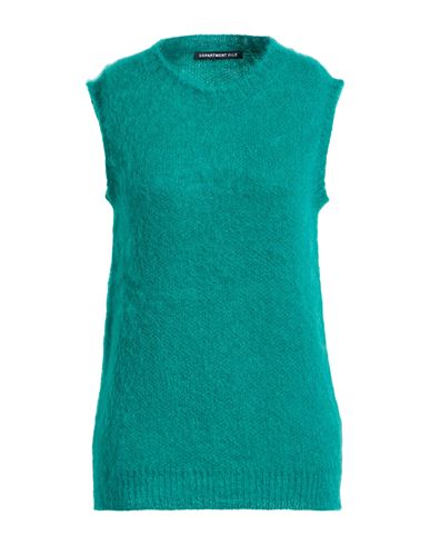 Woman Sweater Green Size M Mohair wool, Polyamide, Wool