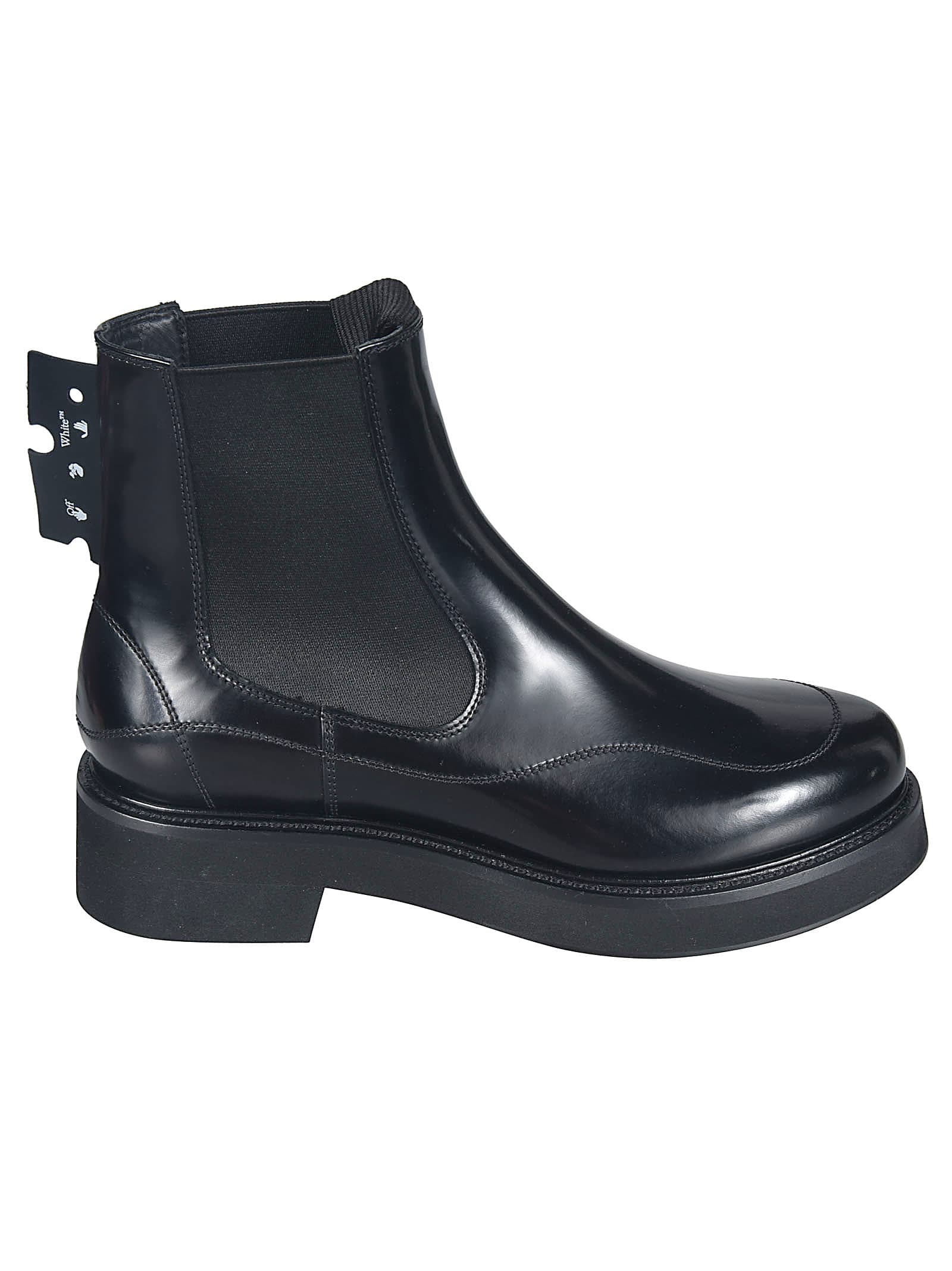 Lace-up 105mm leather ankle boots - Black