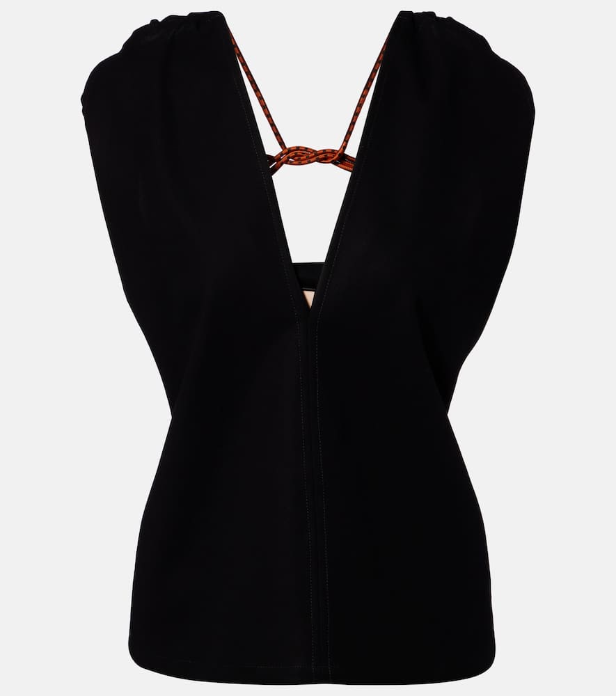 Cotton crêpe top