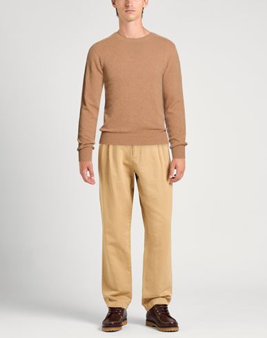 Man Sweater Camel Size 36 Cashmere