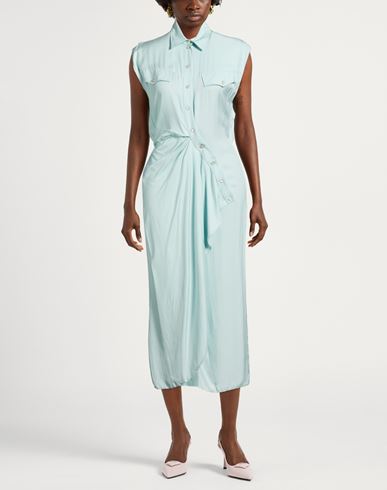 Woman Maxi dress Turquoise Size 4 Viscose