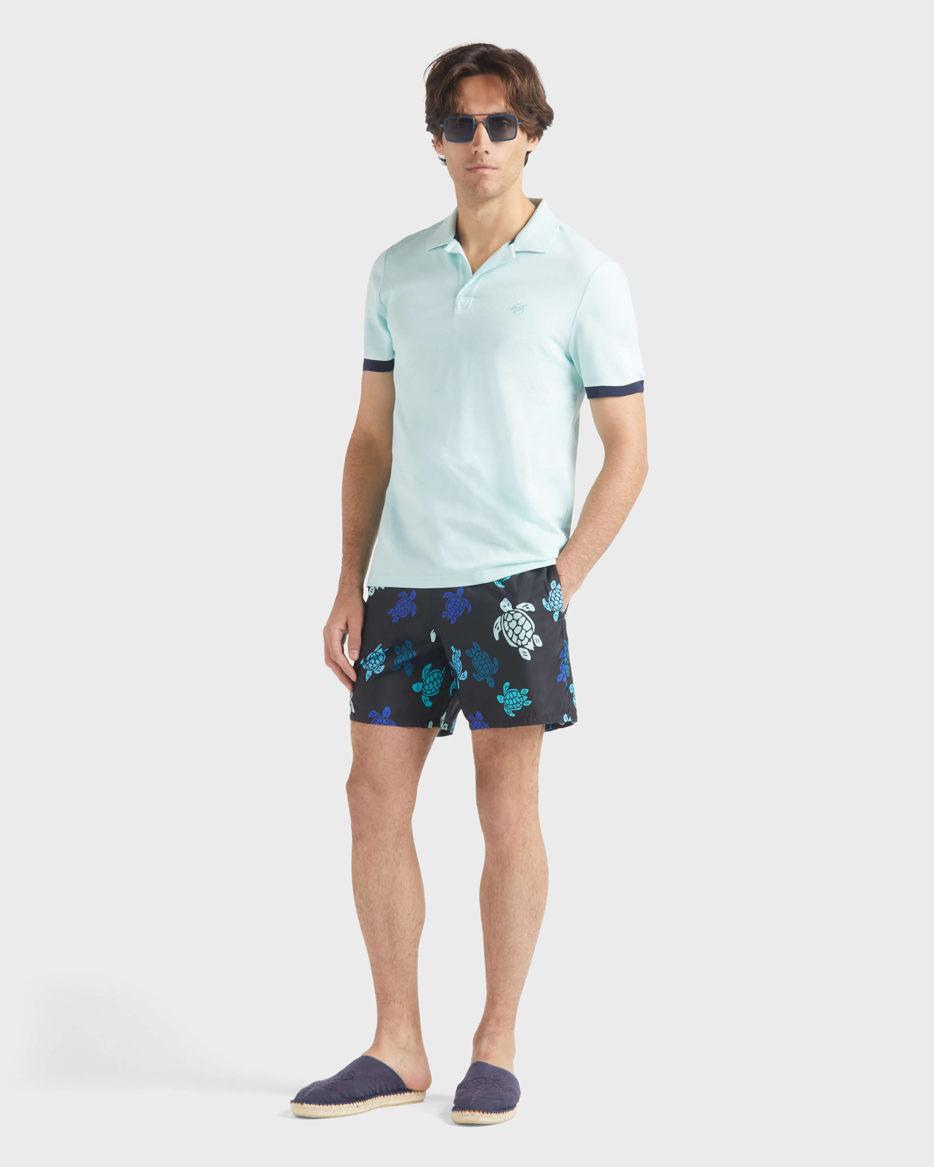 Men Ultra-light And Packable Swim Shorts Tortues Multicolores - Mdb - Mahina - Black