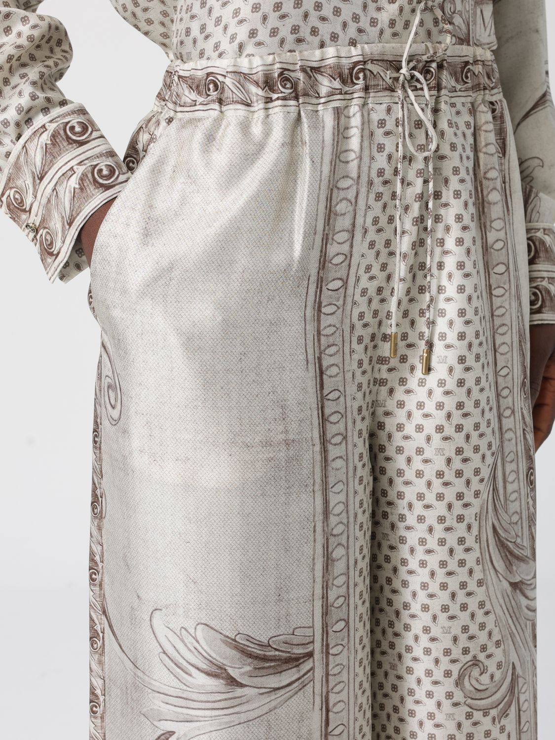 Pants Woman color Ivory