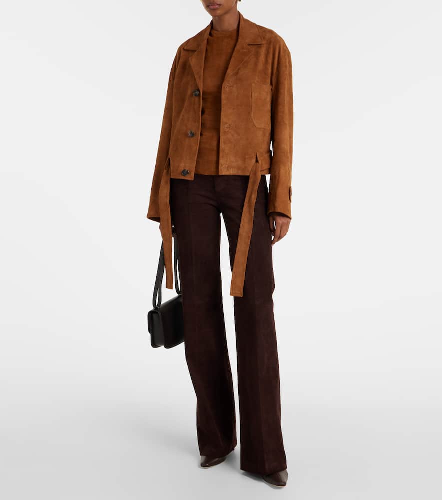 Miuccia suede top