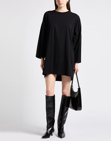 Woman Mini dress Black Size 2 Cotton