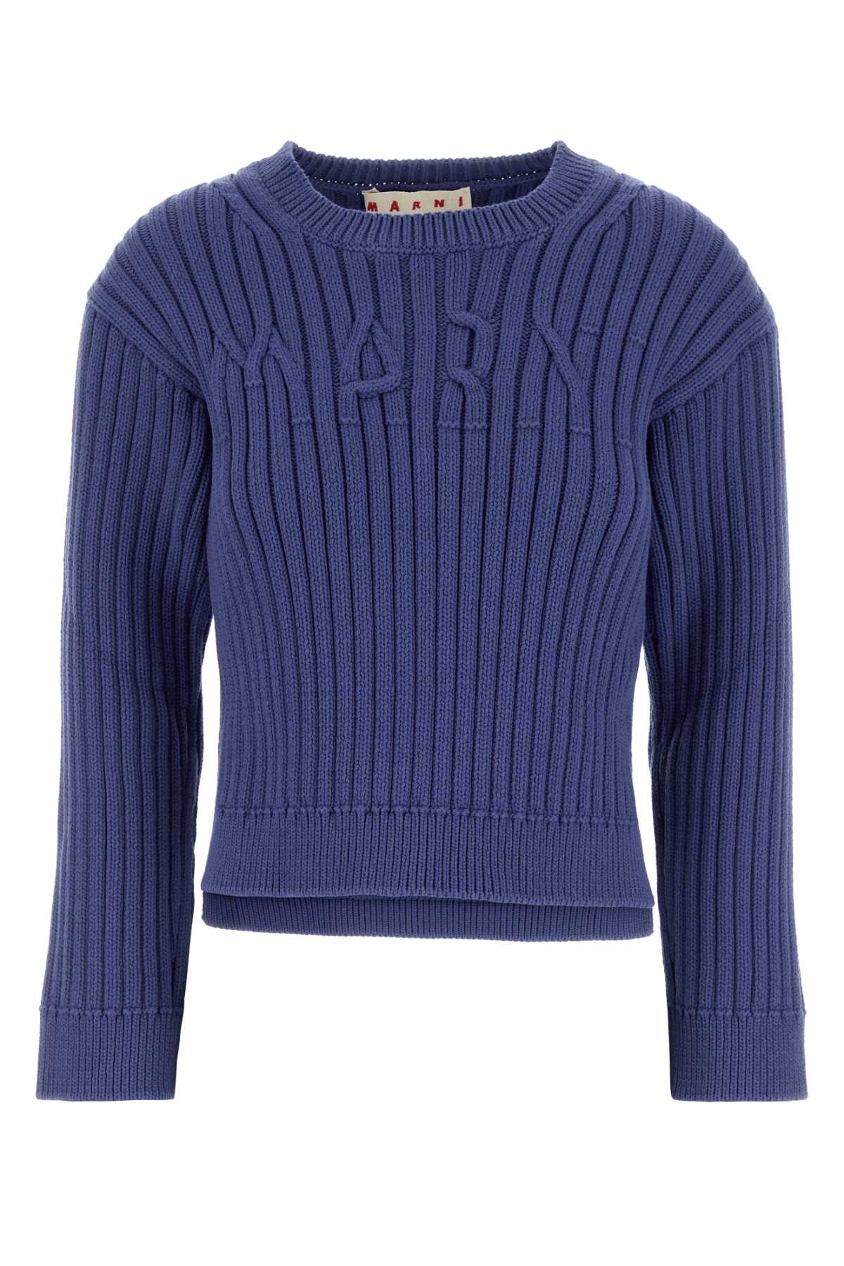 Cerulean Cotton Blend Sweater