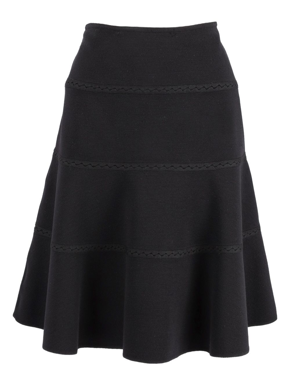 Wool midi skirt - Black