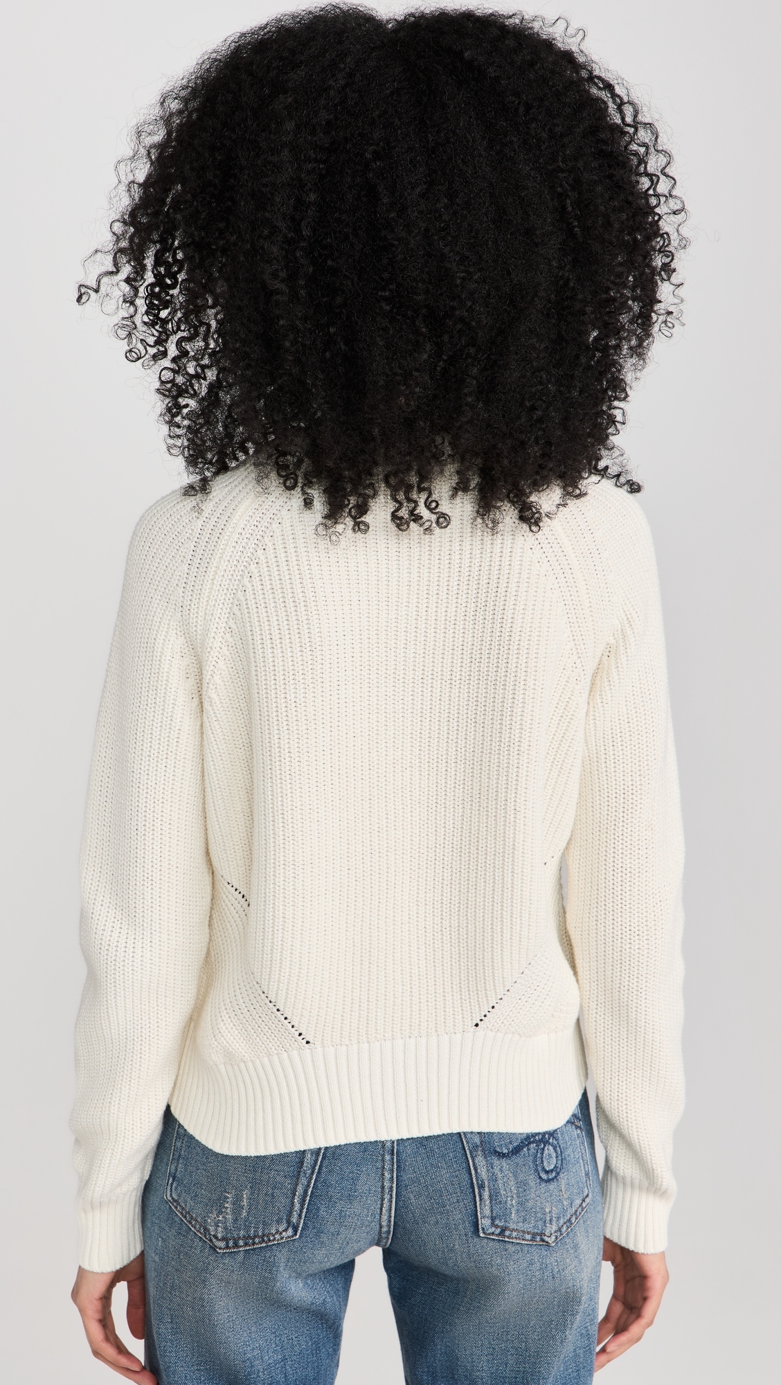 Sunwashed Fisherman Cardigan Egret