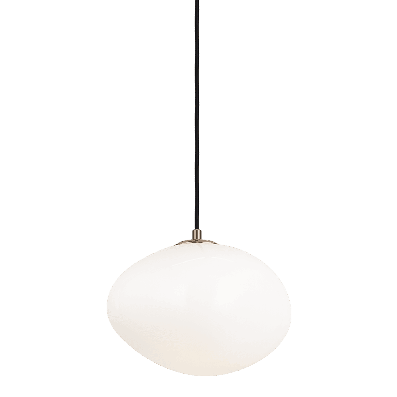 Aged Gold Brass One Light Chandelier from the Melotte Collection