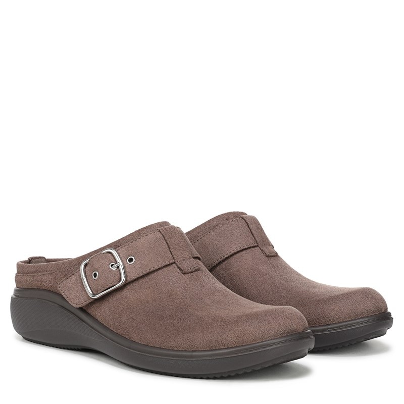 For Balance Mule Shoes Mocha Brown Microsuede