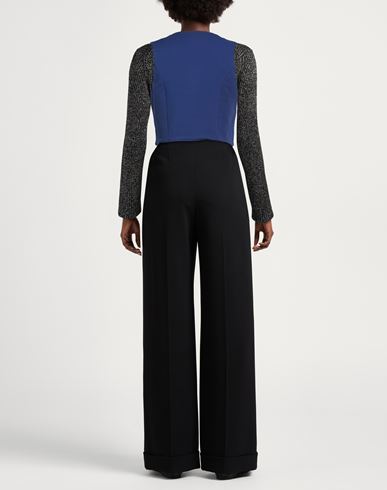 Woman Tailored Vest Blue Size S Polyester, Viscose, Elastane