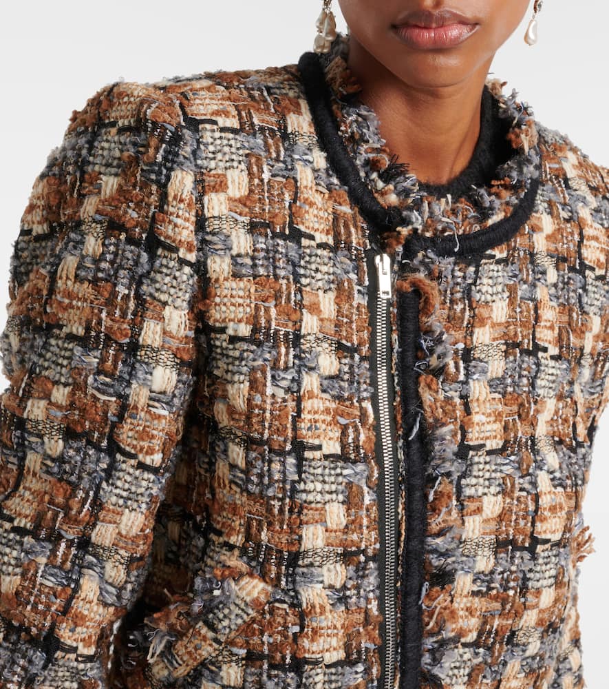Kerry cropped wool-blend jacket