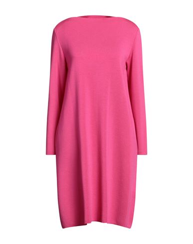 Woman Mini dress Fuchsia Size 2 Merino Wool, Lycra