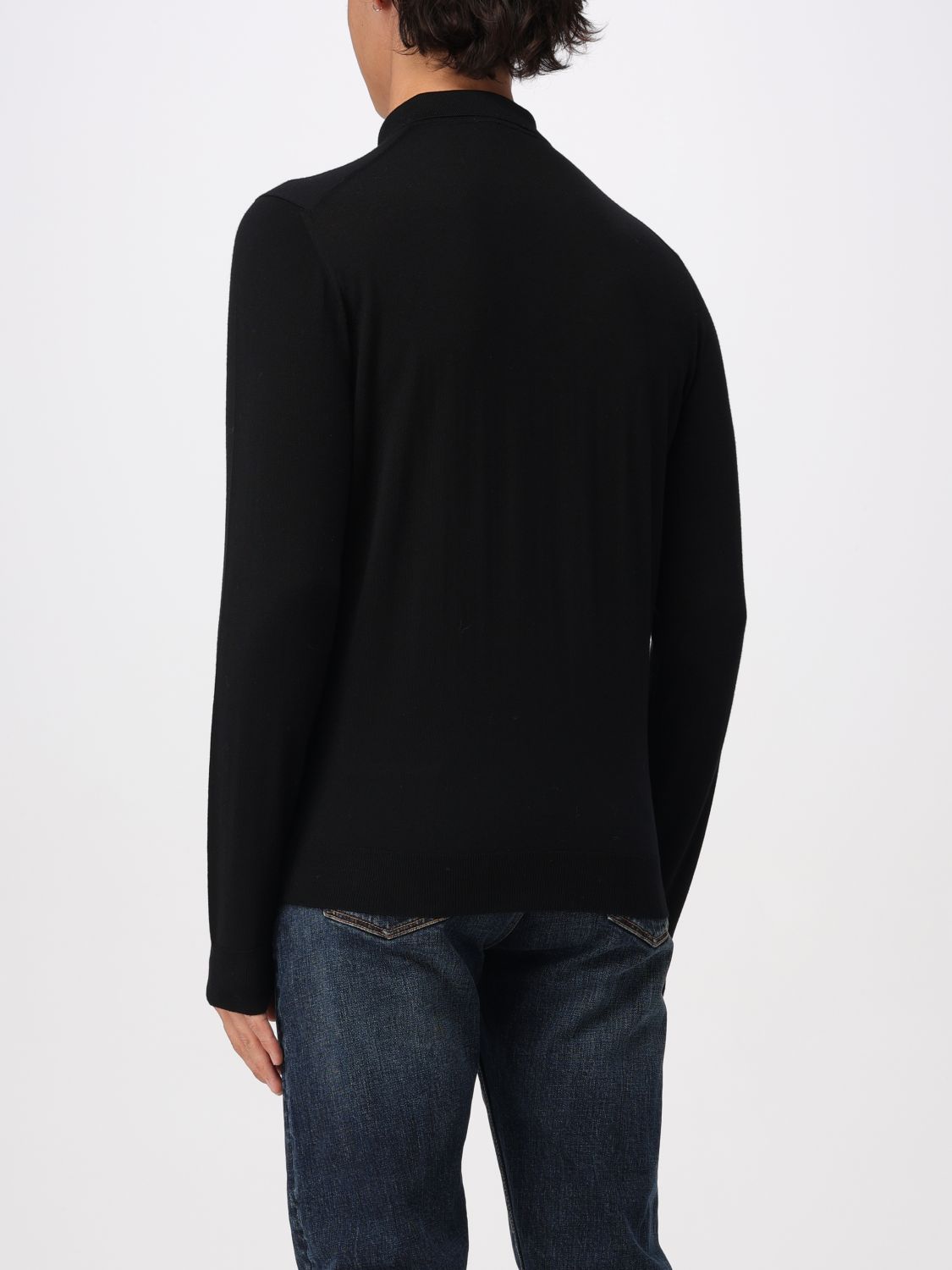 Polo Shirt Men color Black
