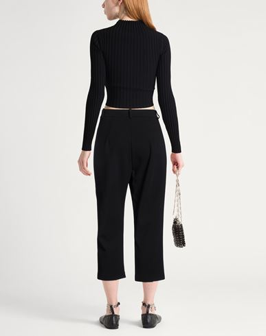 Woman Pants Black Size 2 Wool, Elastane