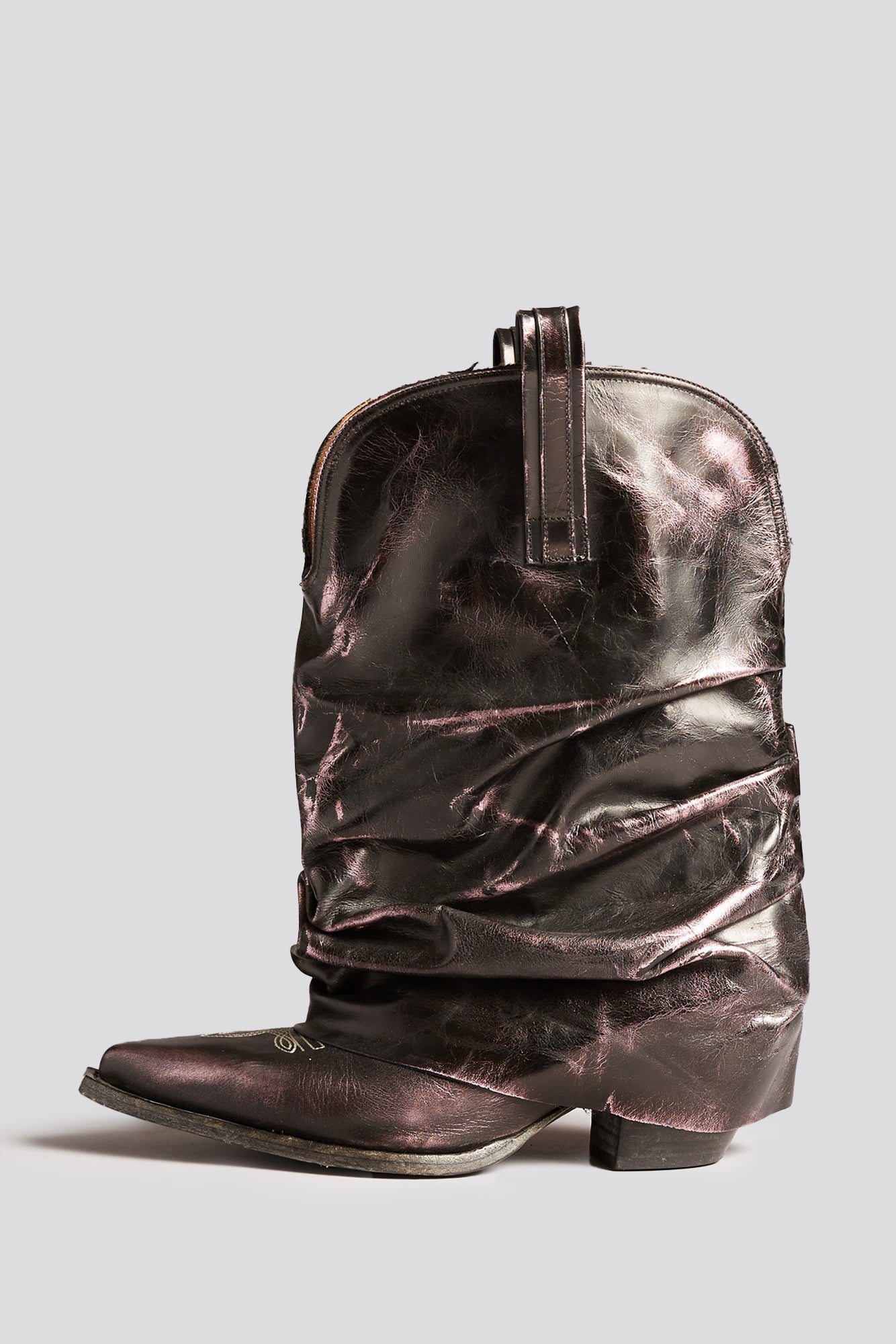 R13 Low Rider Cowboy Boot - Pink Shine