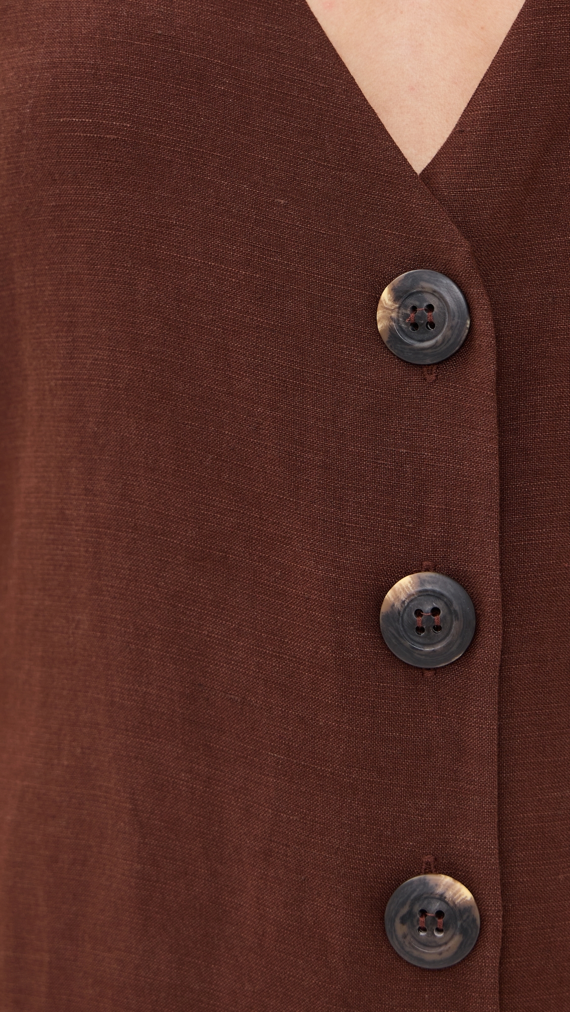 LE BOP Charlotte Vest Dress Chocolate