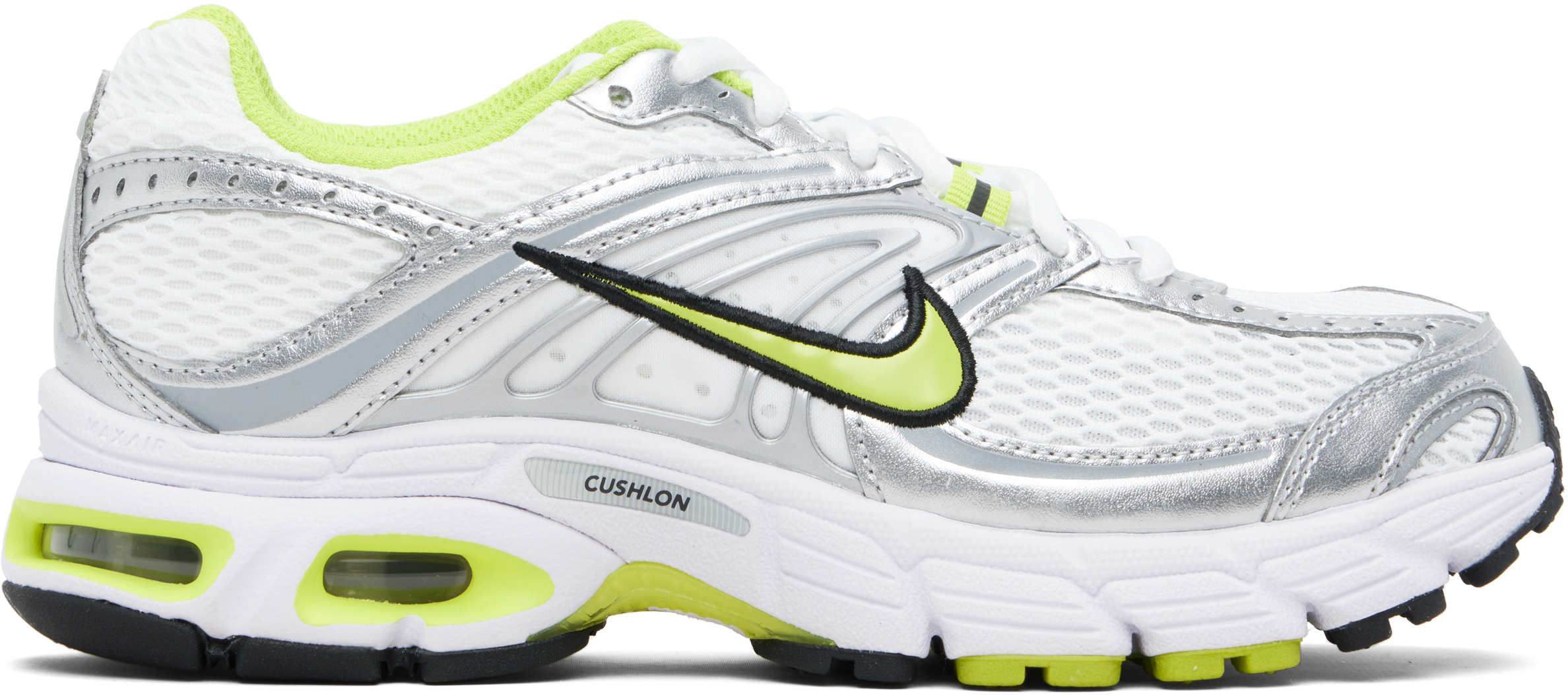 White & Silver Air Max Moto 2K Sneakers