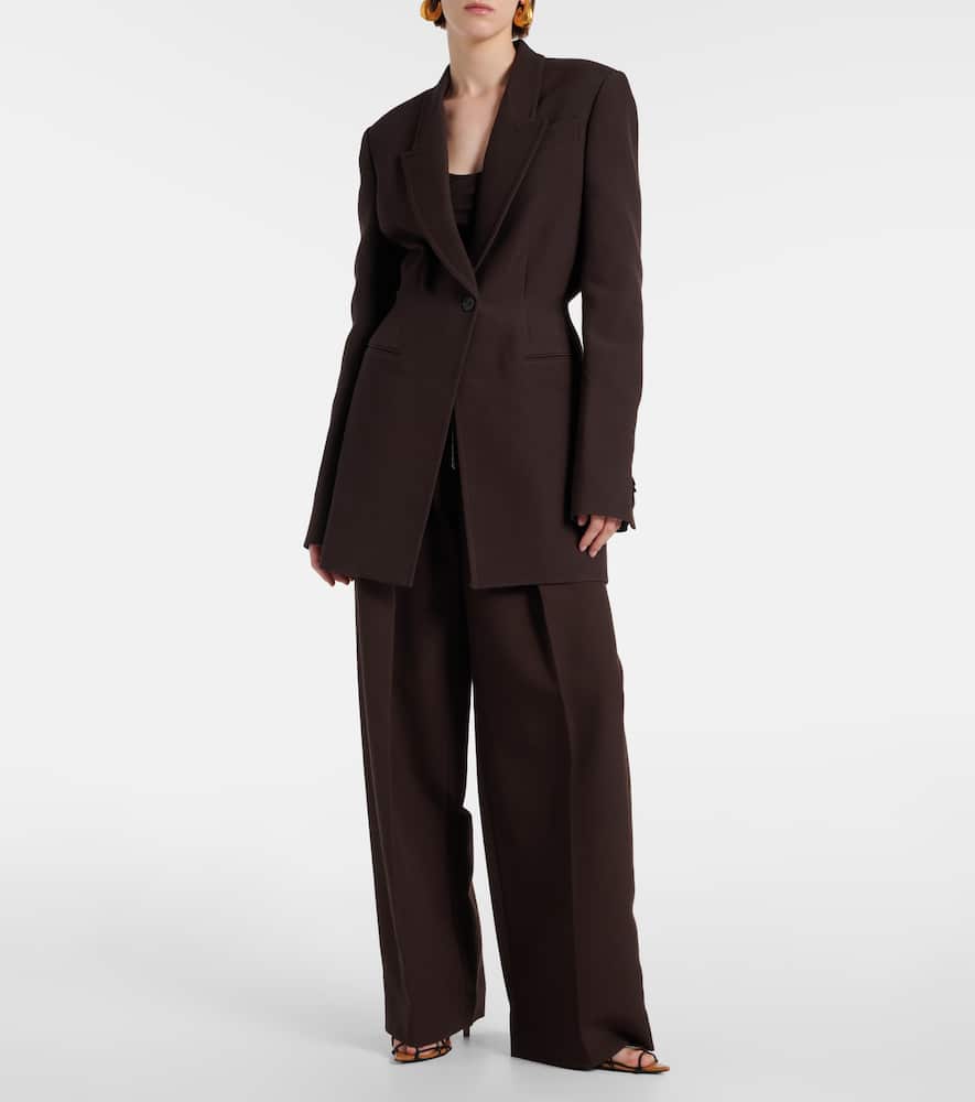 Marine wide-leg pants