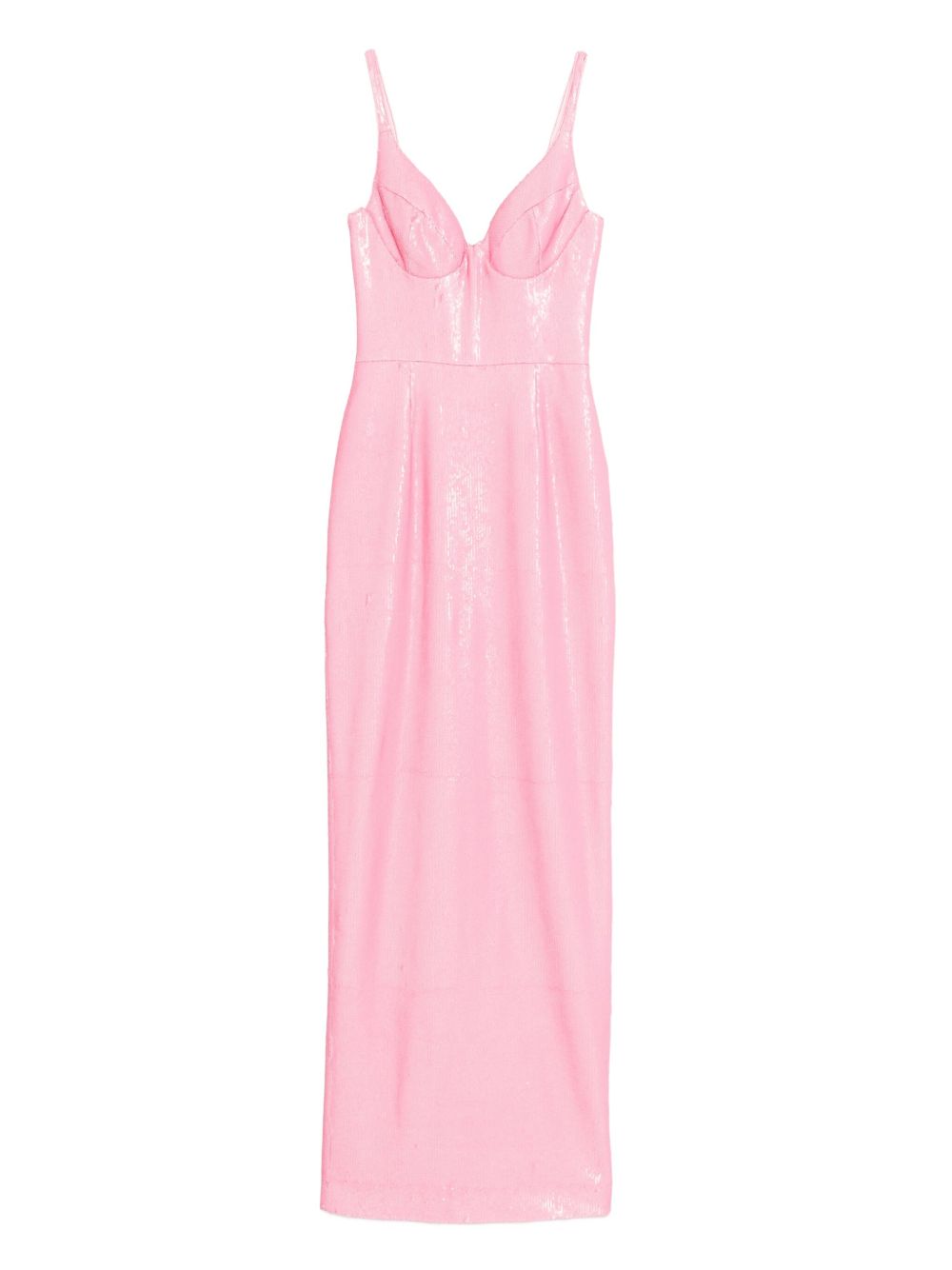 Sequin-embellished maxi dress - Pink
