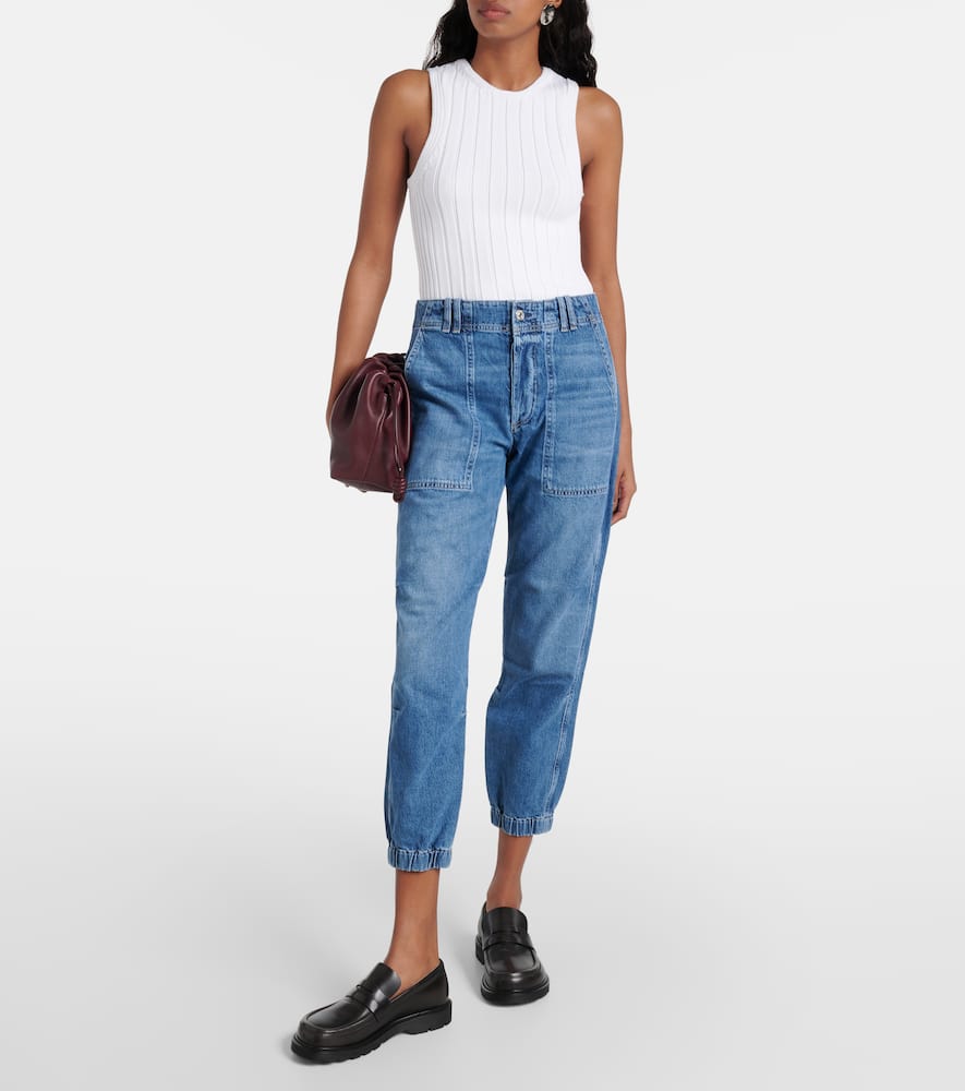 Citizens of Humanity Agni mid-rise twill tapered pants