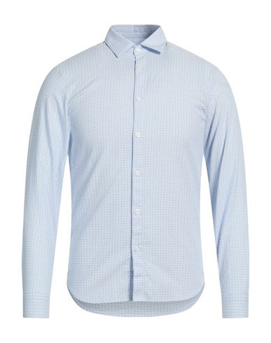 Man Shirt Sky blue Size S Cotton