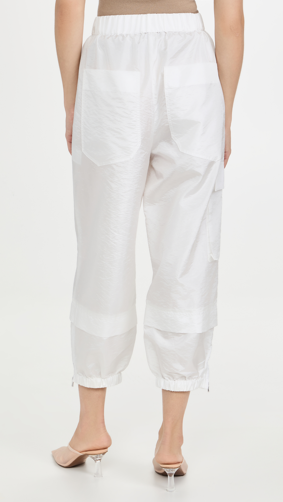 Crispy Nylon Pull On Joggers