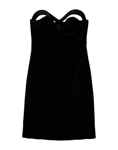 Woman Mini dress Black Size 4 Silk, Polyester