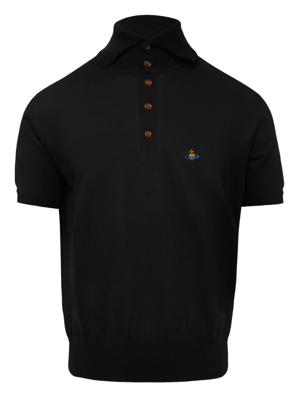 Vivienne Westwood Orb-embroidered polo shirt - Black