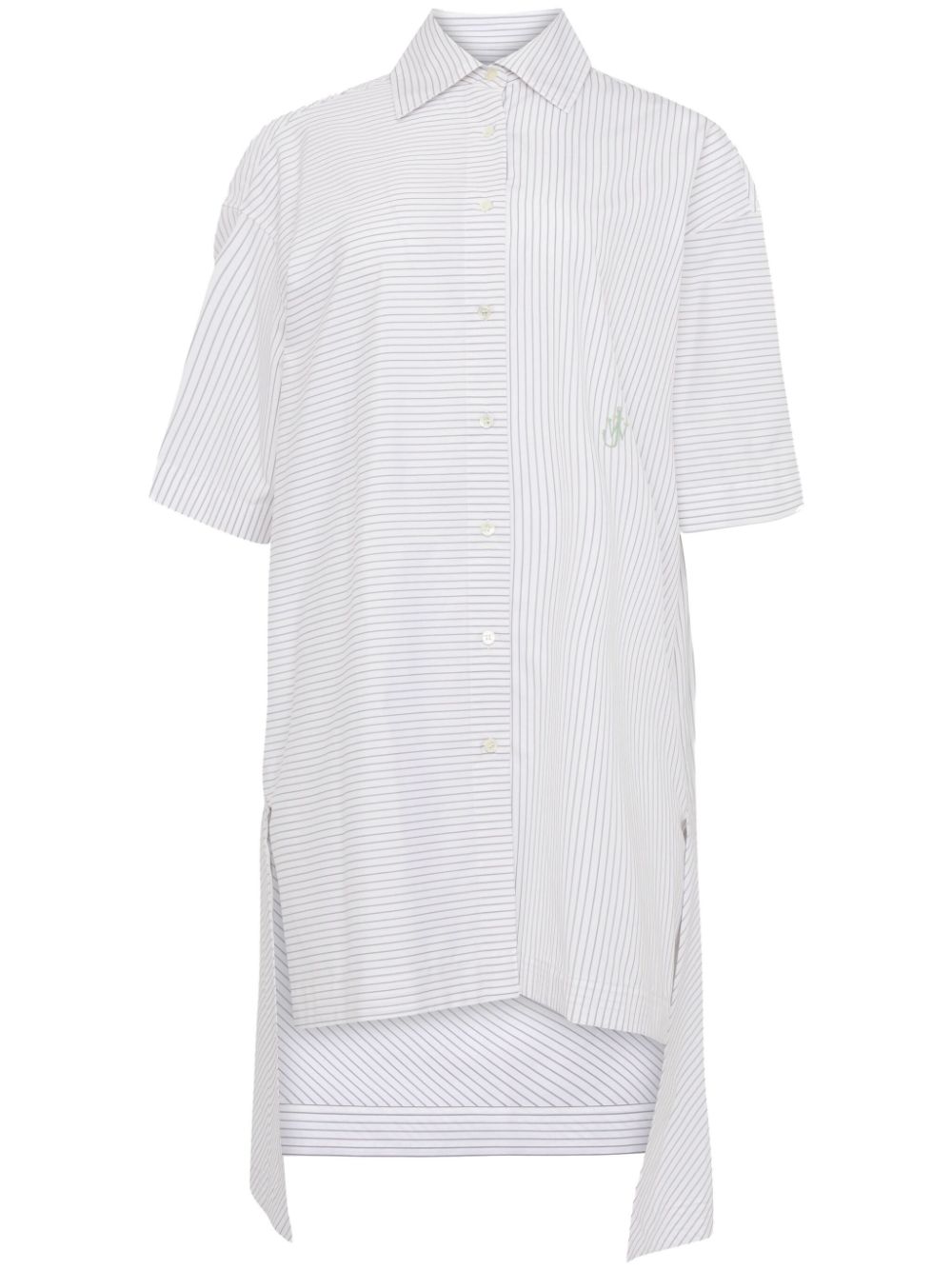 Step-hem shirt dress - Grey